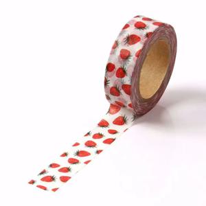 1PC. 10M 장식 귀여운 딸기 과일 Washi 테이프 DIY Scrapbooking 플래너 접착 마스킹 테이프 Kawaii Papeleria