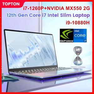 15.6 인치 게임용 노트북 Intel i7 1260P NVIDIA MX550 2G i9 10880H IPS 지문 인식 사무실 울트라북 슬림 노트북 Windows 11 WiFi