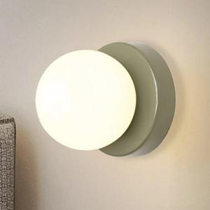 북유럽 LED 유리 벽 램프 미니멀리스트 G9 기본 오브 Sconce 침실 연구 복도 계단 통로 입구 조명기구