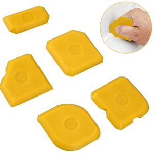 5pcs 실리콘 애플리케이터 스크레이퍼 실란트 부드러운 리무버 도구 실리콘 실란트 도구 스프레더 키트 코킹 타일 그라우트 애플리케이터