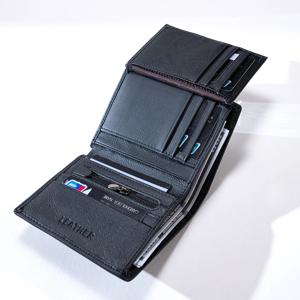 남성용 지갑 남성용 정품 가죽 지갑 동전 지갑 빈티지 세로 짧은 신용 카드 소지자 돈 가방 남성용 RFID 지갑