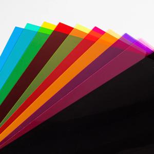 A4 투명 플라스틱 시트 컬러 PVC 방수 시트 라이트 필터 젤 0.3mm 두께 DIY 반투명 아세테이트 투명 필름