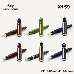 Jinhao X159 만년필 다색 아크릴 럭셔리 우아한 펜 0.5mm/0.38mm 펜촉 잉크 펜 쓰기 사무용품 편지지