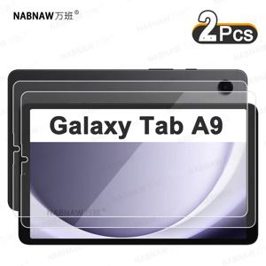 삼성 갤럭시 탭 A9 8.7인치 SM-X110 SM-X115 오일 코팅 필름용 HD 스크래치 방지 화면 보호기 강화 유리 2팩