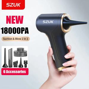 SZUK 18000PA 자동차 진공 청소기 미니 휴대용 먼지 떨이 휴대용 청소 기계 가전 강력한 무선 진공 청소기