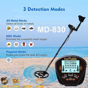 MD830 금속 탐지기, 지하 깊이 2m 스캐너, 고정밀 금 탐지기, 보물 찾기, 핀포인터 감지