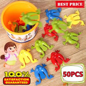 50-5PCS 점프 개구리 장난감 부모-자식 바운스 개구리 불안 장난감 어린이 모듬 스트레스 릴리프 장난감 어린이 생일 파티 선물