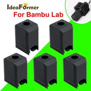 Bambu Lab X1 X1C P1P 3D 프린터 핫 엔드 압출기 고온 내마모성 검정색 실리콘 슬리브 커버 용 실리콘 양말