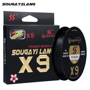 Sougayilang 최고 품질 9 가닥 PE 라인 X9 싱킹 라인 150M 낮은 메모리 땋은 낚시 라인 17-97LB 슈퍼 일본 물고기 라인