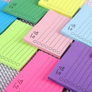 50 매 메모 패드 Kawaii Solid To Do List Tearable Message Notes 일일 플래너 스티커 메모 한국어 편지지 쓰기 패드