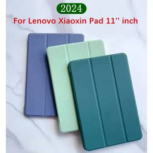 Xiaoxin Pad 2024 케이스 용 Lenovo Tab M11 TB330FU TB331FC 마그네틱 스마트 케이스 Capa 용 11 인치 자동 웨이크 스탠드 태블릿 커버 펀다