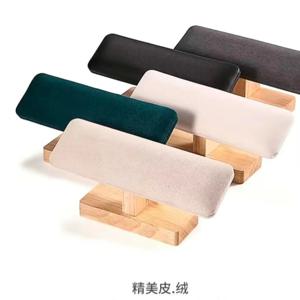 새로운 T-바 빈티지 PU 가죽/벨벳 팔찌 체인 시계 랙 쥬얼리 주최자 하드 디스플레이 스탠드 홀더 크기