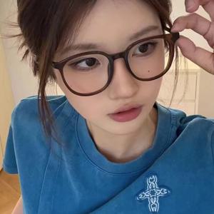 투명 컴퓨터 안경 프레임 여성 남성 안티 블루 라이트 라운드 안경 차단 안경 광장 광학 스펙터클 안경
