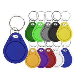 10PCS 13.56Mhz RFID UID 토큰 복사 Keykobs 변경 가능한 출석 관리 Mif 1k S50 쓰기 가능 CUID 복제 키 체인 태그