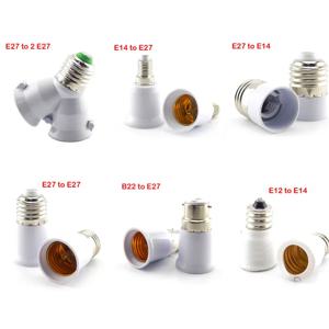 GU10 G9 B22 E27 E14 E12 Led 램프 전구 기본 변환 홀더 변환기 소켓 어댑터 홈 조명 Lighitng에 대 한 내화 재료
