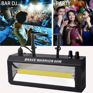 60W 화이트 스트로브 라이트 디스코 Dj 사운드 파티 조명 플래시 스트로보 스코프 속도 조절 무대 조명 클럽 홀리데이 홈 파티