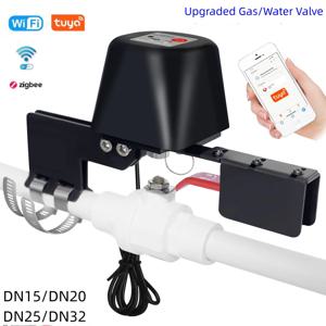 Tuya WiFi Zigbee 자동 가스 온수기 밸브 컨트롤러 스마트 홈 원격 제어 조작기 Alexa Google 홈과 함께 작동
