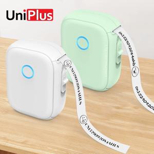 무잉크 라벨 프린터 P12 휴대용 미니 프린터 Bluetooth 무선 열전사 프린터 자동 절단 라벨링 기계 또는 5PK 라벨 롤