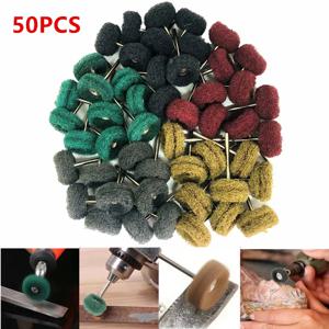 5pcs 미니 드릴 연마 브러시 나일론 버핑 연마 휠 Dremel 로타리 핸드 툴 액세서리 세트 녹 제거제
