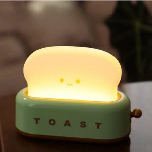 빵 토스트 라이트 토스터 야간 조명 크리 에이 티브 충전식 Led 램프 침실 생일 선물