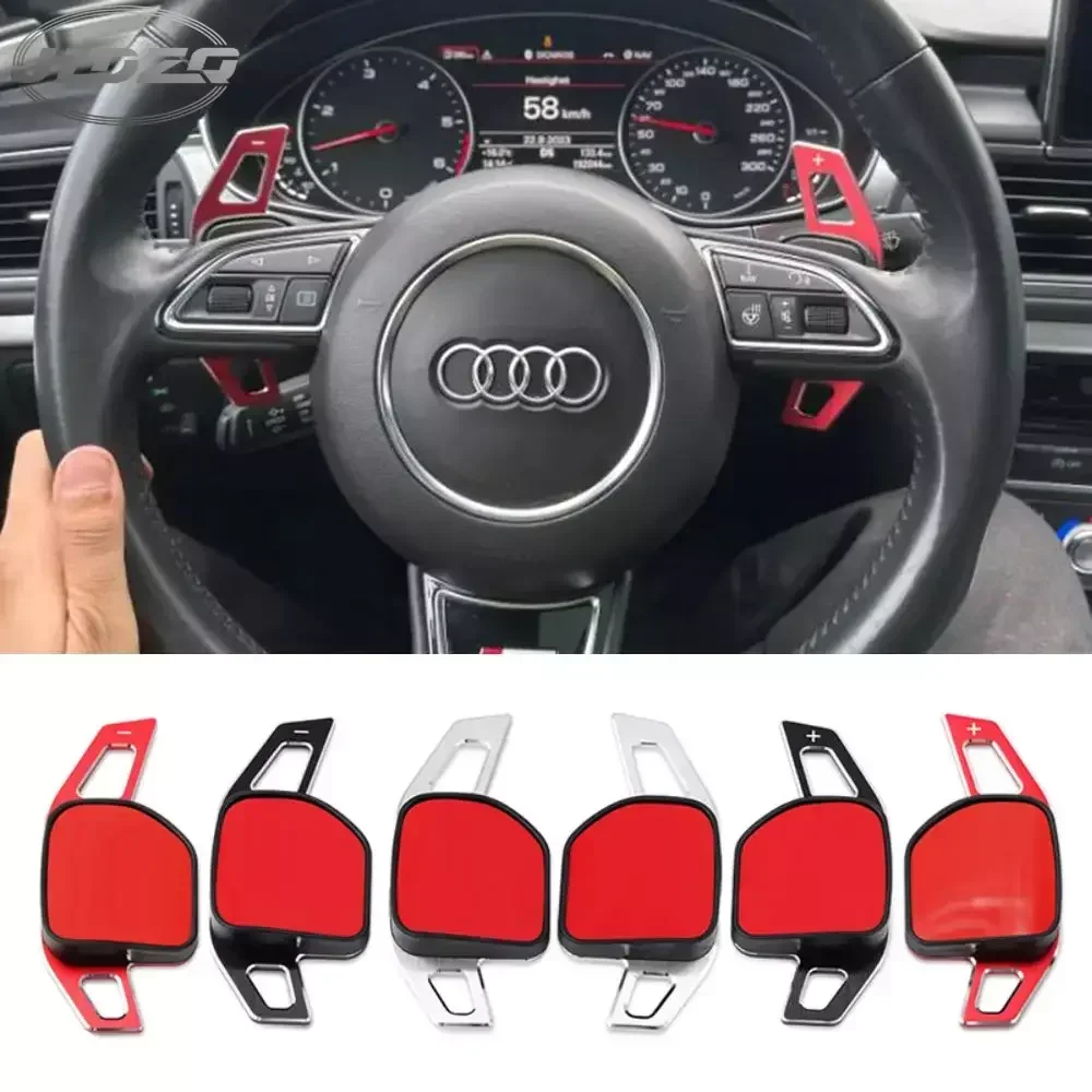 알루미늄 스티어링 휠 패들 시프터 확장 Audi A3 S3 8V A4 S4 A5 S5 B8.5 A6 S6 A7 S7 C7 Q5 Q7 2013 2014 2015 2016