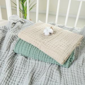 6 레이어 코튼 거즈 아기 담요 신생아 모슬린 베이비 목욕 타올 부드러운 Swaddle Wrap 유모차 담요 Lange 침구 항목