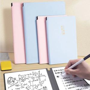 화이트보드 노트북 쓰기 보드, A4/A5, 화이트보드 펜, 지우기 천, 세련된 휴대용 지우기, 재사용 가능한 메모 패드