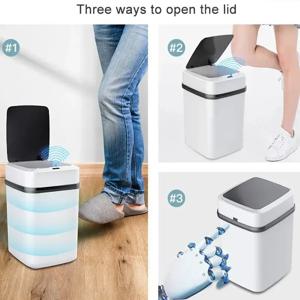 주방 쓰레기통 13L 욕실 터치 쓰레기통 화장실 스마트 쓰레기통 쓰레기통 쓰레기통 스마트 쓰레기통 주방