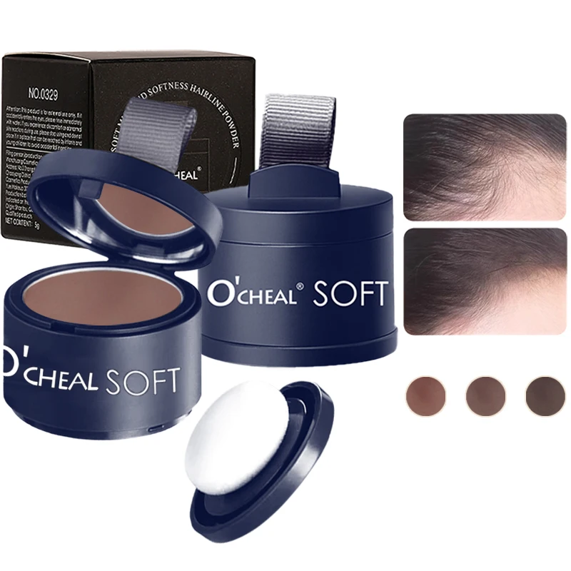 O'CHEAL 헤어라인 플러피 파우더 리페어 볼륨 파우더 섀도우 섀도우 파우더 헤어 컨실러 커버리지 필 이마 헤어라인