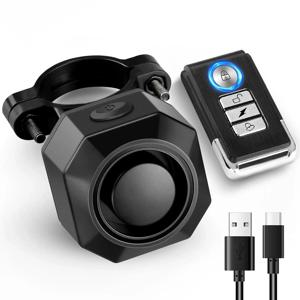 무선 자전거 진동 경보 USB 충전 원격 제어 도난 오토바이 자전거 보안 감지기 시스템 자전거 경보
