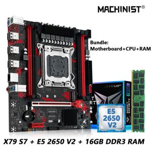 MACHINIST X79 마더보드 콤보 Intel Xeon E5 2650 V2 LGA 2011 CPU 프로세서 + DDR3 1*16GB RAM 지원 M.2 NVME 슬롯