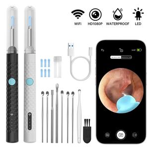 스마트 비주얼 이어 스틱 HD1080P 4.2MM 카메라 WIFI 귀 선택 귀 청소기 귀 스푼 무선 내시경 건강 관리 방수 6LED