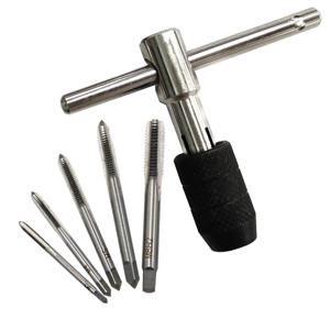 3-6mm T 자형 탭 렌치 5pc 핸드 탭 M3-M8 태핑 스크루 드라이버 렌치 나사 태핑 핸드 툴 세트