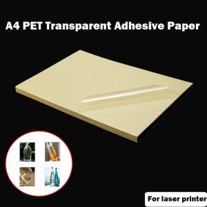 레이저 인쇄에 대 한 10pcs A4 애완 동물 투명 자체 접착 종이 레이블 스티커 방수 Anti-Scratch Scrathproof