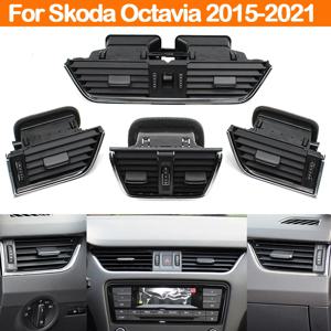 Skoda Octavia 2015-2021 5E 용 앞 좌측 우측 후방 에어컨 AC 벤트 그릴 어셈블리 0820951   5E 0819701   5E 0819702