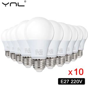 10 개/몫 Ampoule LED 전구 램프 E27 AC 220V 전구 18W 15W 12W 9W Lampada Bombillas For Home Chanderier 거실