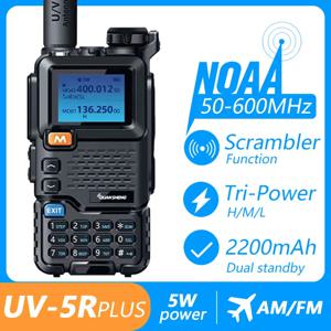 Quansheng UV 5R Plus 워키 토키 휴대용 Am Fm 양방향 라디오 정류자 VHF 스테이션 K5 수신기 햄 무선 세트 장거리