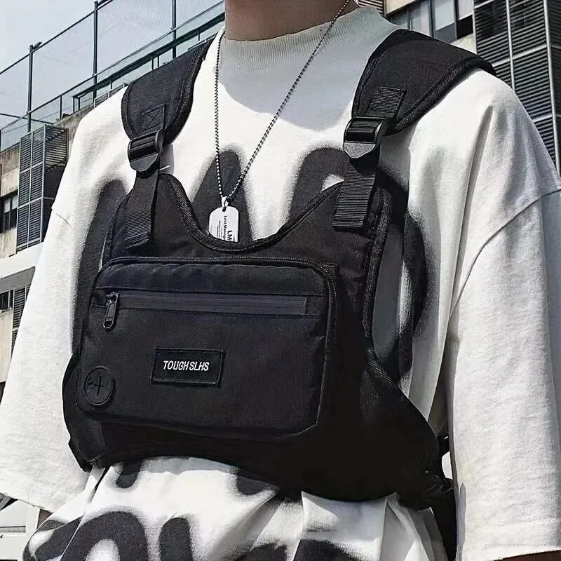 가슴 가방 거리 패션 전술 패키지 다기능 잘 생긴 패션 조끼 연인 가방 스포츠 가방