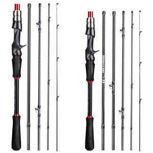 Sougayilang 1.8m 2.1m 루어 낚싯대 탄소 섬유 스피닝 캐스팅 낚싯대 미끼 무게 10-30g 여행 낚시대 Pesca