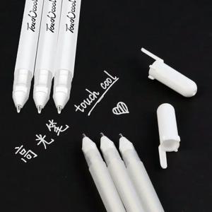 3/5pcs/10pcs 세트 0.8mm 하이라이트 마커 펜 드로잉 아트 공급 스케치 페인트 펜에 대 한 흰색 잉크 젤 펜