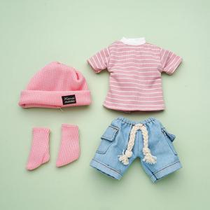 인형 옷 DIY 드레스 패션 인형 액세서리 티셔츠 반바지 뚱뚱한 인형에 적합 30cm(사이즈 차트를 참조하십시오)