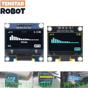 TENSTAR 0.96 인치 OLED SSD1306 흰색/파란색/노란색 128X64 IIC I2C 직렬 디스플레이 모듈 12864 LCD 스크린 보드