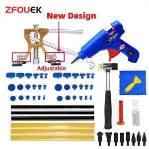 ZFOUEK 새로운 자동차 덴트 수리 도구 접착제 총 덴트 수리 키트 자동 페인트가없는 바디 덴트 제거 리무버 키트 자동차 용 덴트 풀러