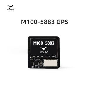 HGLRC M100-5883 나침반 세라믹 안테나가 장착된 M10 GPS 모듈 온보드 LED 표시기 RC 비행기 FPV 장거리용 21x21mm