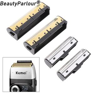 Kemei Km-2026/2027/2028/3382 헤어 트리머 클리퍼 이발사 커팅 나이프 헤드/그물 수염 면도 부품 용 4PCS 교체 블레이드
