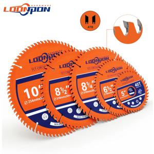 LOONPON 125/165/216/254mm 텅스텐 카바이드 팁 40/60/80T 원형 톱 블레이드 디스크 목공 목재 도구 절단 용