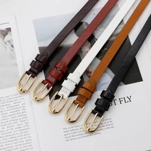 1pc 105cm 청바지에 대 한 패션 간단한 코르셋 여성 벨트 여성을위한 블랙 화이트 브라운 가죽 벨트