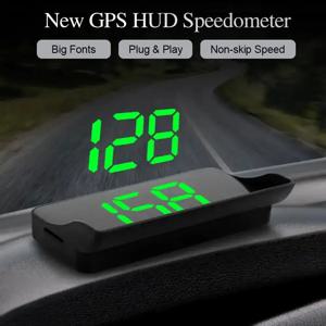 자동차 헤드 업 HD 디스플레이 GPS 속도계 속도 KMH 디지털 HUD 앞 유리 프로젝터 모든 자동차 자동차 전자 액세서리