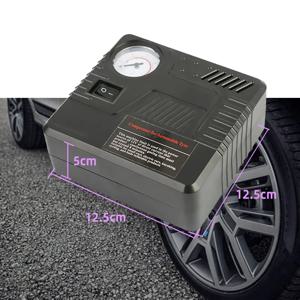 자동차 비상 자동 공기 펌프 DC 12V 타이어 팽창기 도구 압력 게이지 담배 라이터 커넥터 소형 및 휴대용 고품질