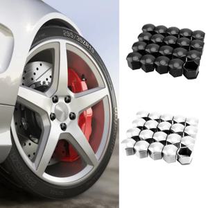 20개/몫 17mm 휠 러그 볼트 센터 너트 커버 캡 321601173 Audi A4 Q5 골프 Skoda 좌석(17mm 육각 볼트 포함)